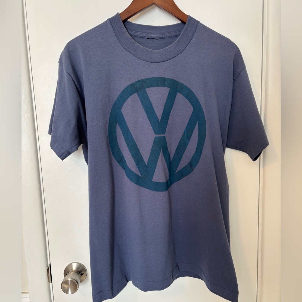 Vintage 80s Sun-faded Minimalist Volkswagen Shirt